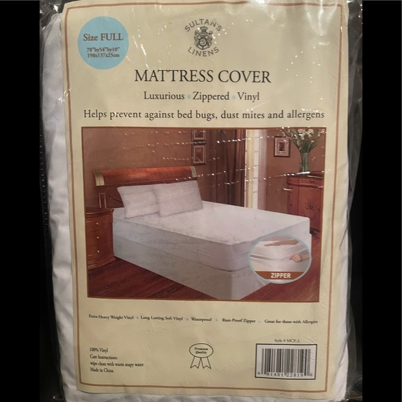 Sultan's Mattress Cover Zippered Vinyl Cover NEW - Picture 1 of 2